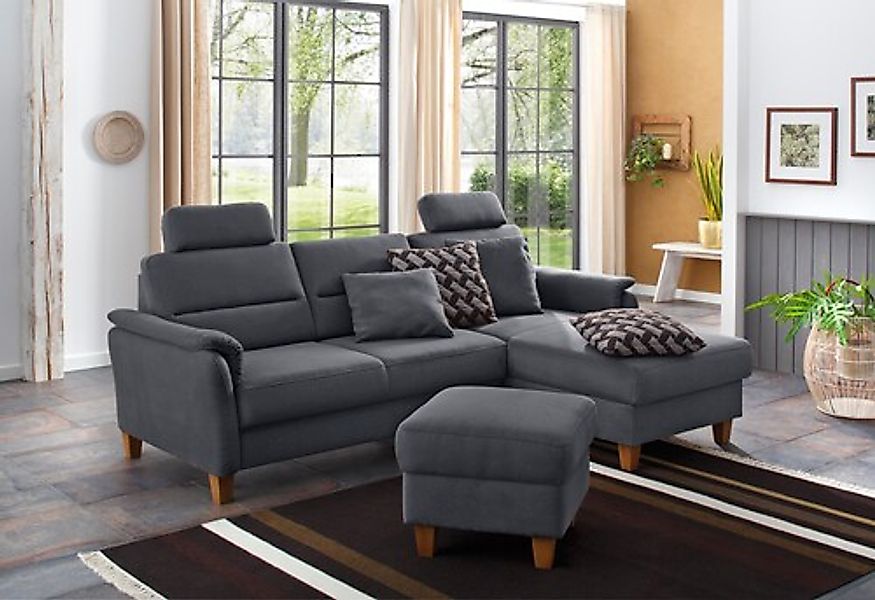 Home affaire Ecksofa »Palmera L-Form, B: 244 cm« optional Bettfunktion & Be günstig online kaufen