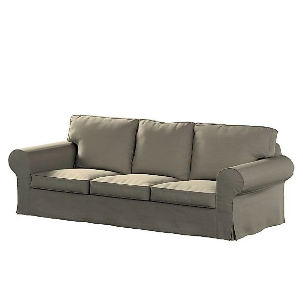Bezug für Ektorp 3-Sitzer Sofa nicht ausklappbar, grau-braun, Sofabezug für günstig online kaufen