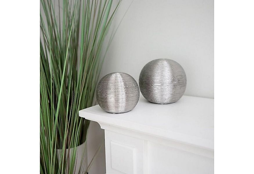 BURI Dekofigur Dekokugel Keramik 12,5x12cm Kugel Dekoration Haushalt wohnen günstig online kaufen