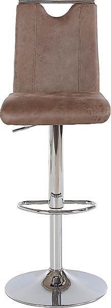 byLIVING Barhocker, (Set, 2er), (2 Stück), Bezug in Microfaser, Gestell stu günstig online kaufen