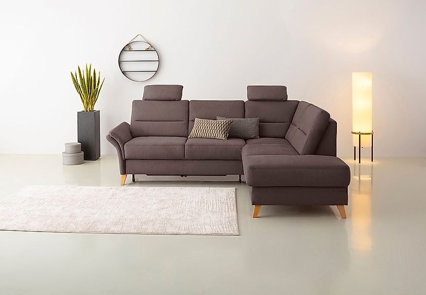 Home affaire Ecksofa "Westerland L-Form", Federkern-Polsterung, wahlweise m günstig online kaufen
