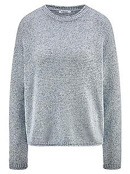 Rundhals-Pullover Peter Hahn blau günstig online kaufen