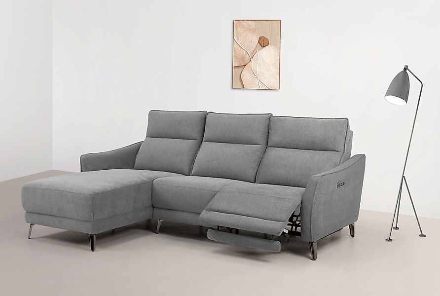 INOSIGN Ecksofa "TAYLER 3-Sitzer, L-Form (Breite 239cm), elektr. Relaxfunkt günstig online kaufen