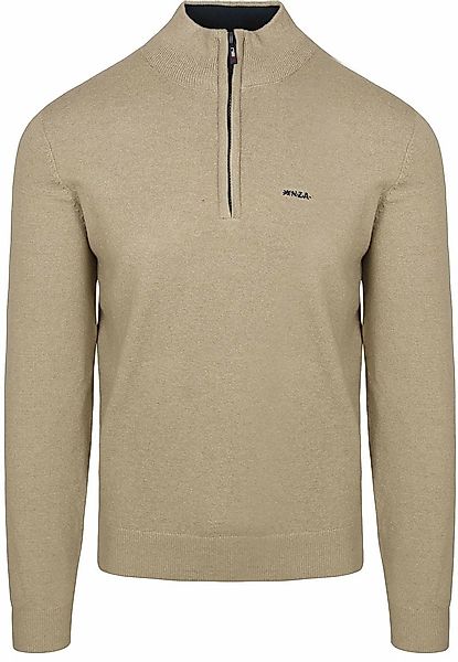 NZA Half Zip Pullover Christopher Melange Warm Beige - Größe 3XL günstig online kaufen