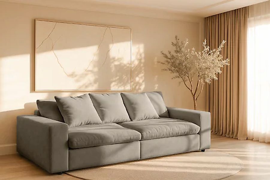 Home affaire Big-Sofa »Venslev« Lounge-Sofa, mit extra tiefer Sitzfläche un günstig online kaufen