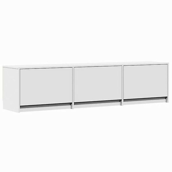 vidaXL TV-Schrank TV-Schrank mit LED-Beleuchtung Weiß 165x34x40 cm Holzwerk günstig online kaufen