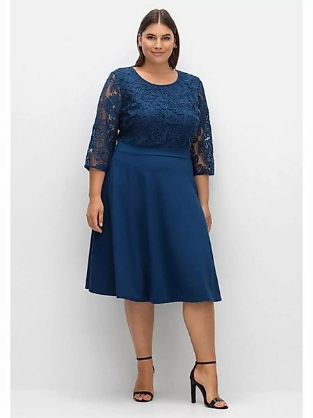 Sheego Abendkleid Große Größen mit Zierbortenstickerei am Oberteil günstig online kaufen