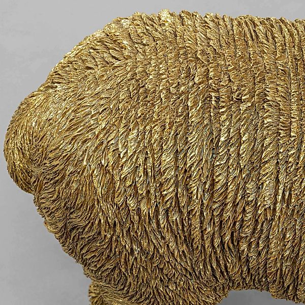 KARE Tischleuchte Alpaca, gold, Lampenschirm Textil braun günstig online kaufen