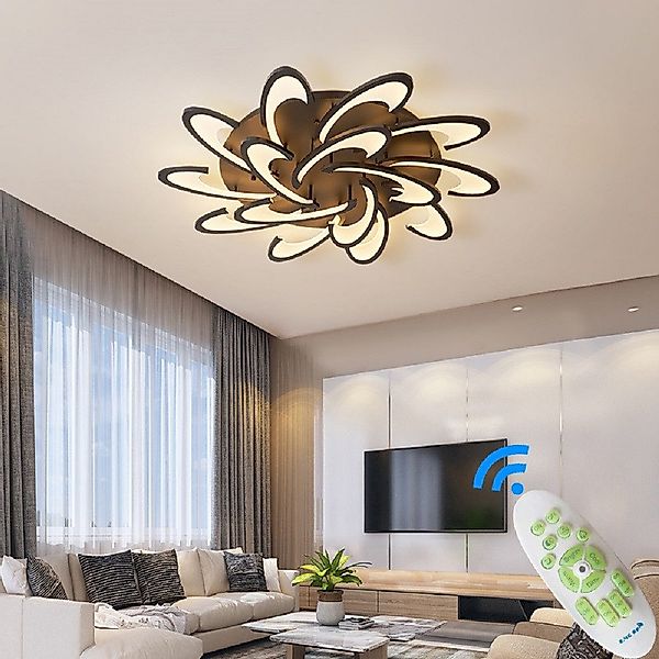 Eurotondisplay LED Deckenleuchte LED Deckenleuchte Fernbedienung günstig online kaufen