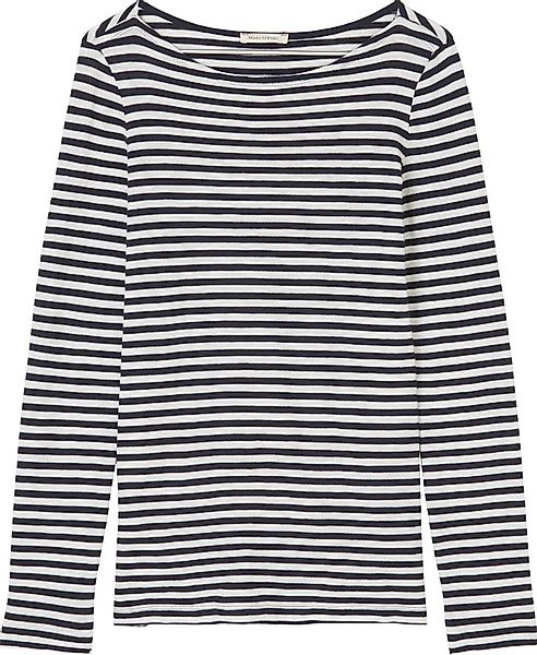 Marc O'Polo Langarmshirt mit leichtem U-Boot-Ausschnitt günstig online kaufen