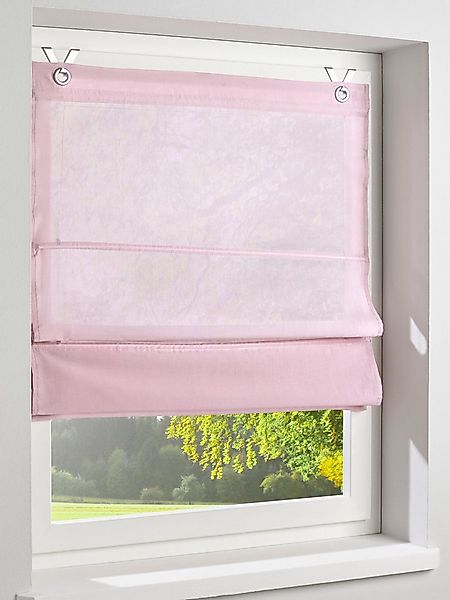 Rollo Raffrollo ., heine, halbtransparent, Ösen günstig online kaufen