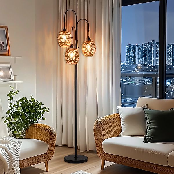 Tukrool Stehlampe Stehleuchte verstellbare Bogen Stehlampe70"hoch günstig online kaufen