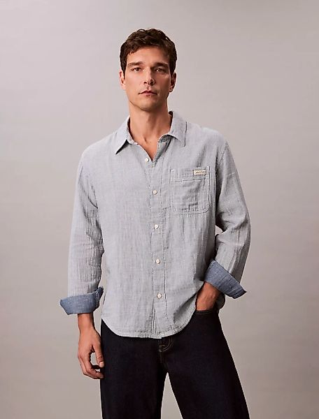 Calvin Klein Jeans Langarmhemd "CASUAL CLASSIC", Mit Rundhalsausschnitt günstig online kaufen