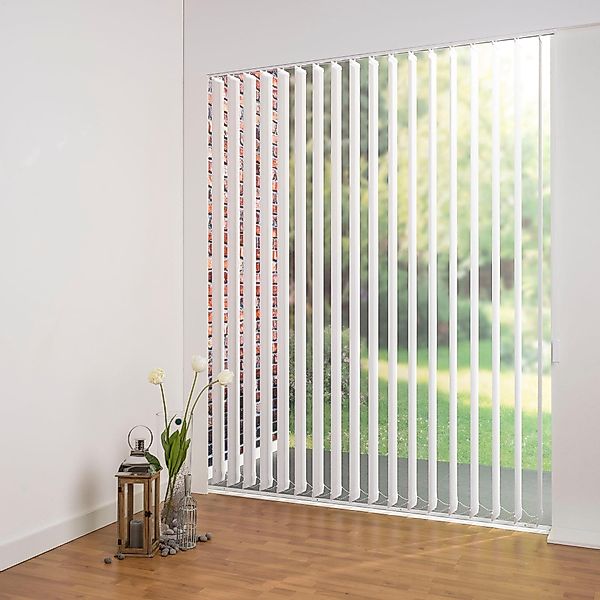 Liedeco Lamellenvorhang »Lamellenvorhang Vertikalanlage perlex - 89 mm Lame günstig online kaufen