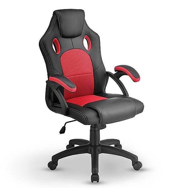 Juskys Gaming-Stuhl Montreal, Ergonomisch geformte Sitzfläche, günstig online kaufen