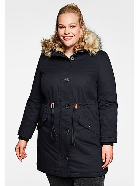 Sheego Parka Große Größen aus Baumwolle, günstig online kaufen