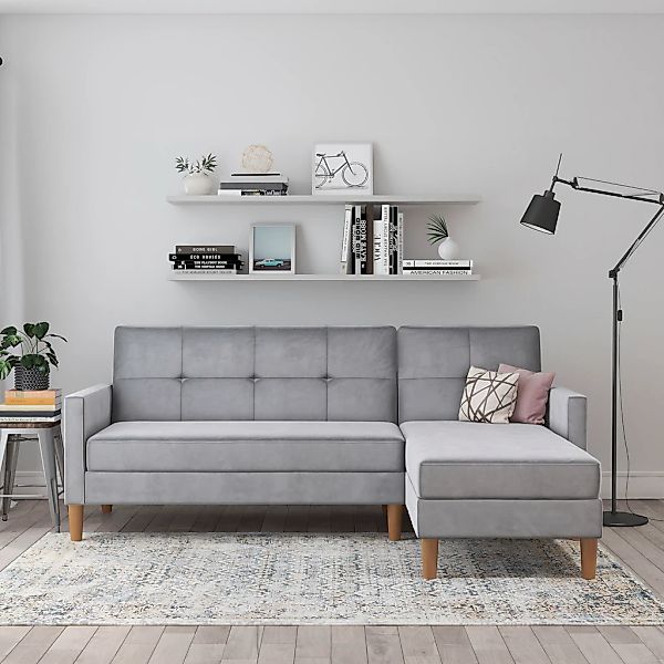 Dorel Home Ecksofa "Lilly, L-Form," mit Bett-Funktion, Recamiere beidseitig günstig online kaufen