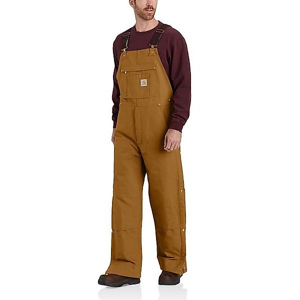 Carhartt Latzhose Carhartt Herren Latzhose Loose Fit Firm Duck Winter Insul günstig online kaufen