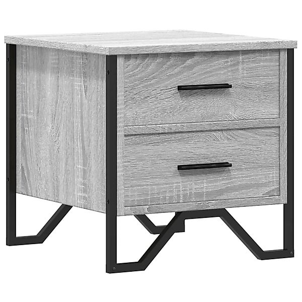 vidaXL Nachttisch Grau Sonoma 40x41x40 cm Holzwerkstoff 848510 günstig online kaufen