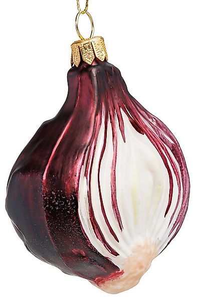 SIKORA Weihnachtsbaumkugel Rote Zwiebel besondere Weihnachtskugel Glas Figu günstig online kaufen