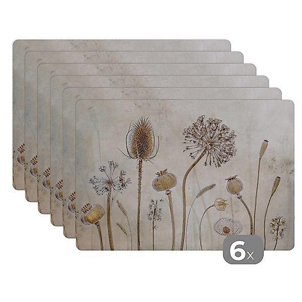 MuchoWow Platzset Blumen - Aquarell - günstig online kaufen