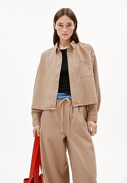 Armedangels Langarmbluse NALAANI Jeansbluse aus Bio-Baumwoll Mix Oversized günstig online kaufen