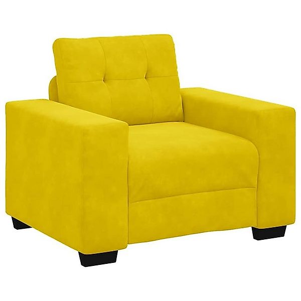 vidaXL Sofa Sessel Gelb 60 cm Samt günstig online kaufen