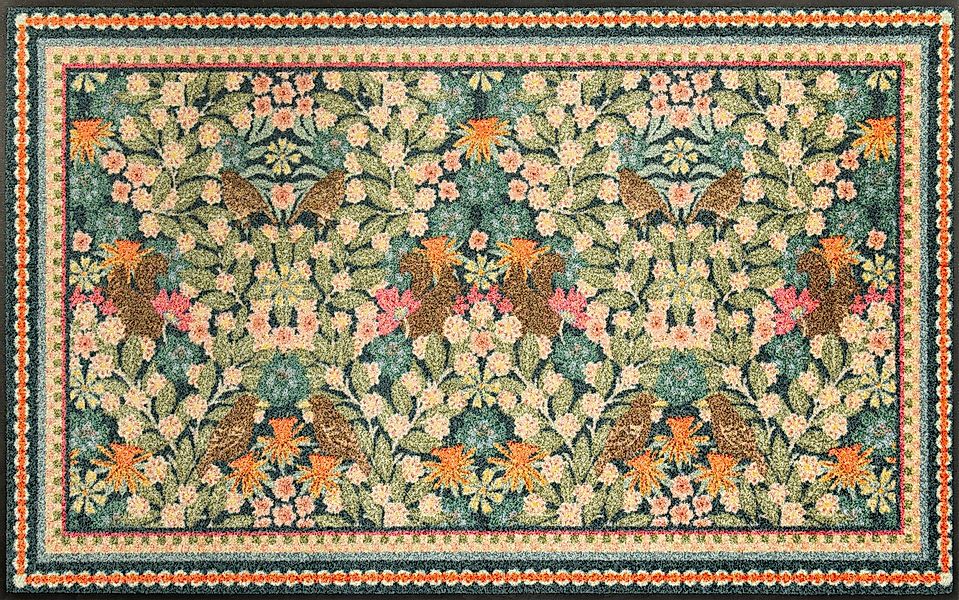 wash+dry by Kleen-Tex Fußmatte Garden Luxe Blue, rechteckig, Höhe: 7 mm, au günstig online kaufen