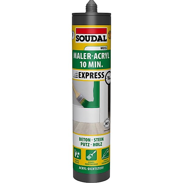 Soudal Maleracryl 10 min-Express Weiß 300 ml günstig online kaufen