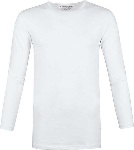 Garage Basic Longsleeve T-Shirt Stretch Weiß - Größe S günstig online kaufen