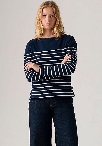 Levis Langarmshirt "MARIN STRIPE TOP" Saum mit kurzen Seitenschlitzen günstig online kaufen