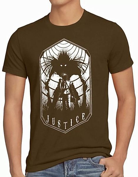 style3 T-Shirt Light Justice yagami death manga anime Death Note shinigami günstig online kaufen