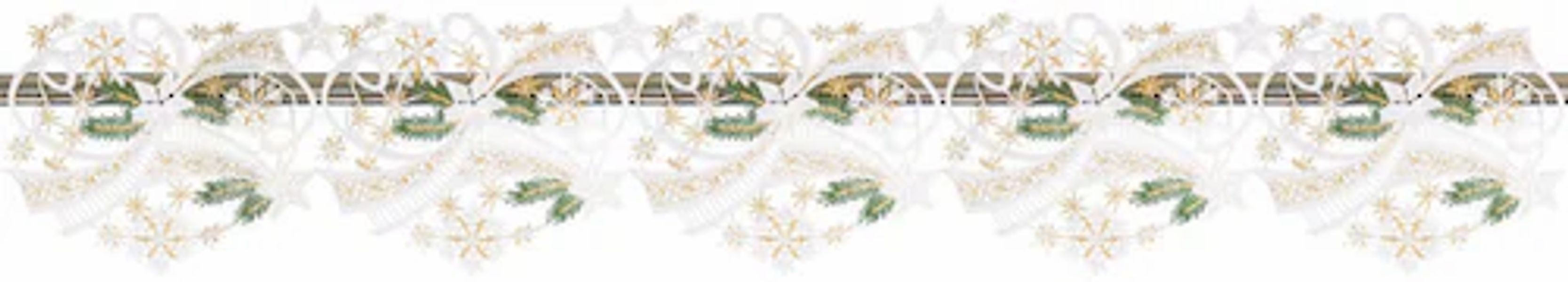W. Reuter & Sohn - Plauener Spitze® Scheibengardine »Winter« Stangendurchzu günstig online kaufen