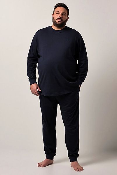 Men Plus Schlafanzug Schlafanzug Zweiteiler Jersey Langarm günstig online kaufen