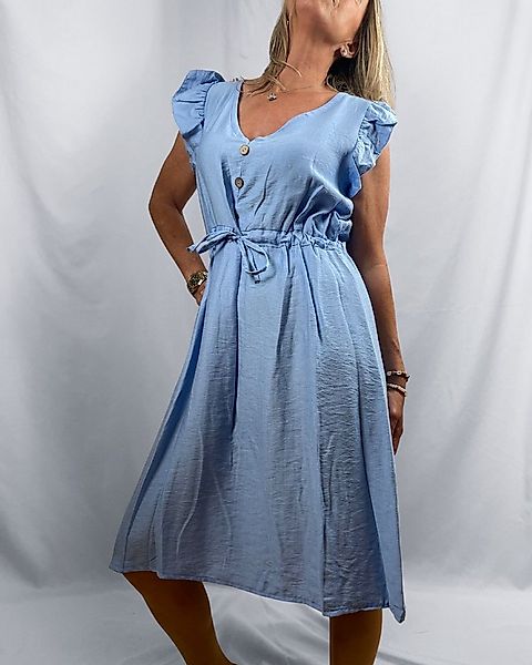 ITALY VIBES Midikleid NINETTA - Kurzarmkleid - lockeres Sommerkleid - taill günstig online kaufen