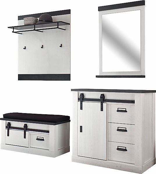 Home affaire Garderoben-Set "SHERWOOD" 4 Stk. tlg. günstig online kaufen