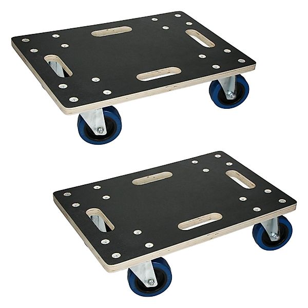 ECD Germany 2Er Set Transportroller 35x50 cm bis 800 kg Siebdruckplatte PP- günstig online kaufen