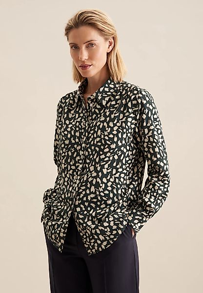 seidensticker Hemdbluse "Schwarze Rose" 1/1 Kragen Druck günstig online kaufen