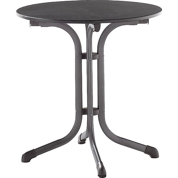 Sieger Klapptisch Rund Grau/Eisengrau Ø 68 cm günstig online kaufen