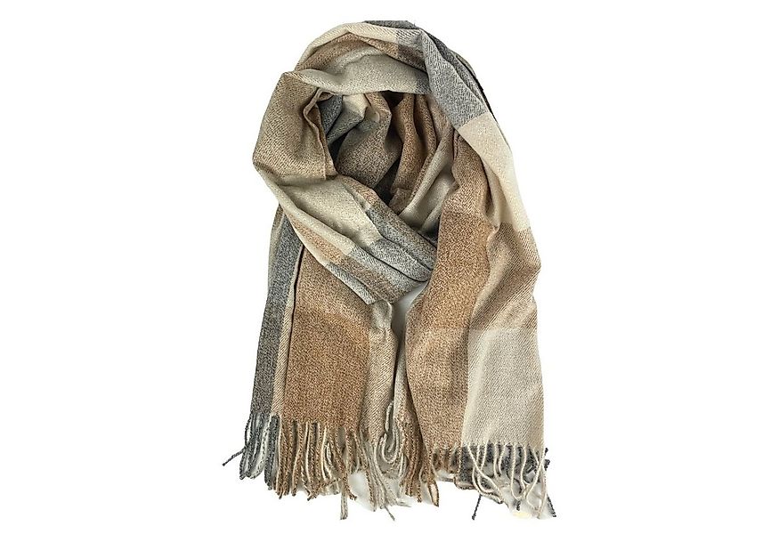 Taschen4life Schal großer Damen Schal mit Fransen, modernes Karomuster, tol günstig online kaufen