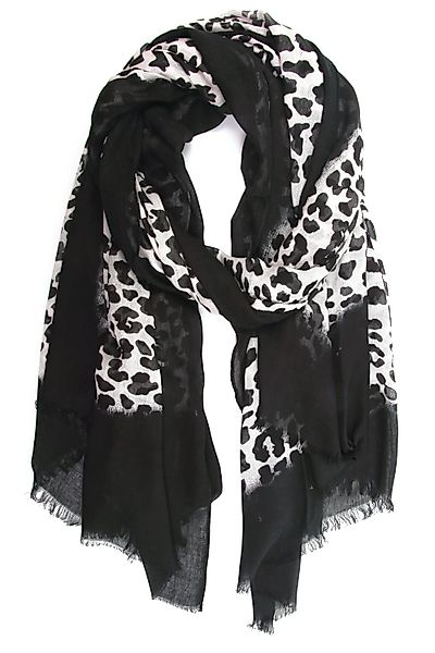 COLLEZIONE ALESSANDRO Modeschal "Lina", mit Leopardenmuster und schwarzer U günstig online kaufen