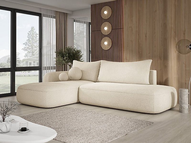 Luxusbetten24 Schlafsofa Designer Sofa Babu Bouclé, mit Stauraum und Schlaf günstig online kaufen