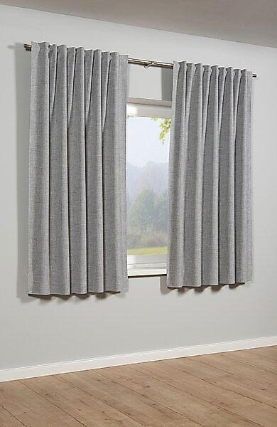 Sehlbach Gardine »Schal Blackout Struktur« Schlaufen 1 Stk. tlg. mit Gardin günstig online kaufen