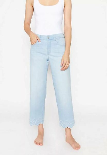 ANGELS 7/8-Jeans Culotte Linn Stitch mit Stickereien mit Label-Applikatione günstig online kaufen