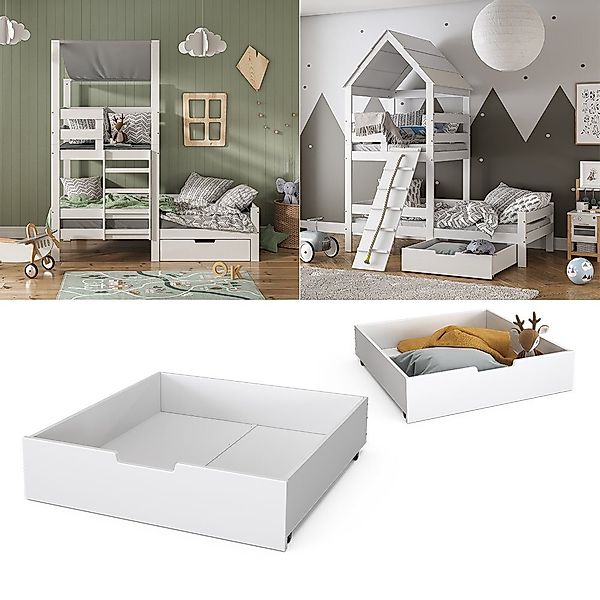 VitaliSpa® Bettschubkasten Teddy, Weiß, 92 x günstig online kaufen