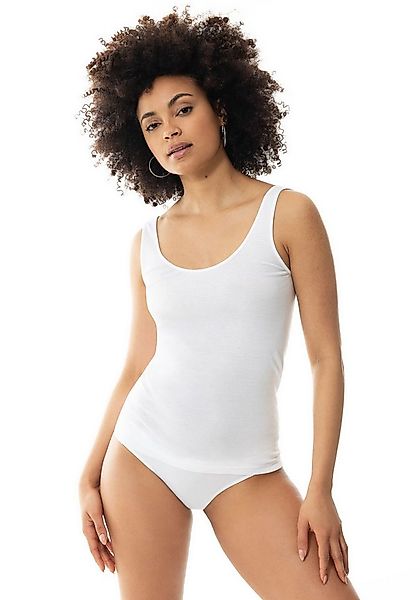 Mey Tanktop Noblesse ohne auftragende Seitennähte, Slim Fit, tiefer Rundhal günstig online kaufen
