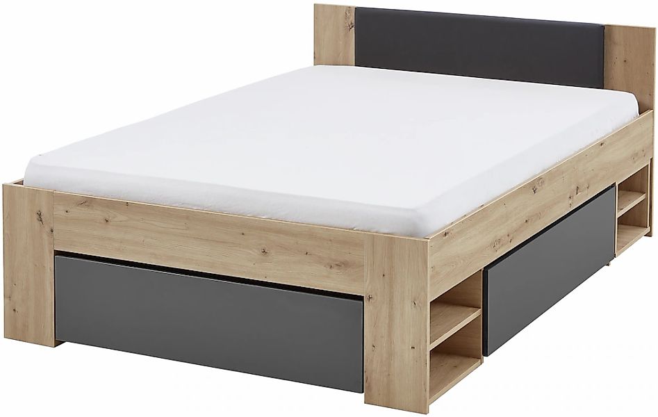 Relita Stauraumbett "Stefan mit großen Schubladen u. Nako auf Rollen, inkl. günstig online kaufen