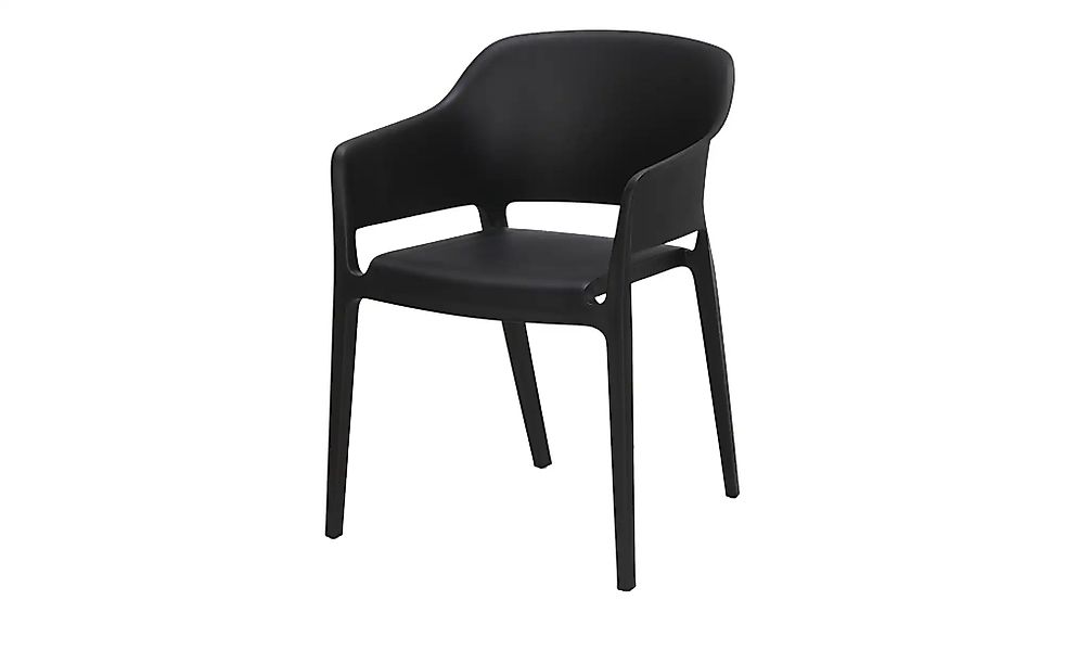 Stapelstuhl  Lacona ¦ schwarz ¦ Maße (cm): B: 55 H: 77,5 T: 54.5 Garten > G günstig online kaufen