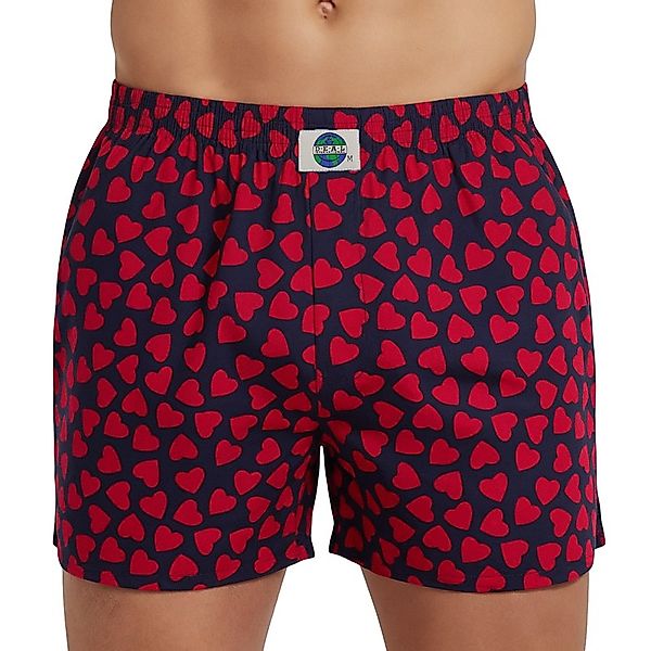 D.E.A.L International Boxershorts Dunkelblau mit Herz-Print günstig online kaufen