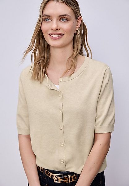 STREET ONE Cardigan mit geschlitztem Rundhalsausschnitt mit Glitzer günstig online kaufen